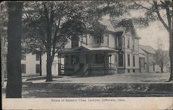 Home of Senator Chas. Lawyer Postcard