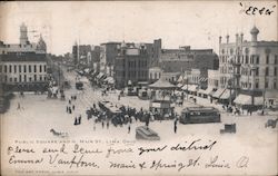 Public Square and North Main Street Lima, OH Postcard Postcard Postcard