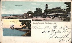 Cedar Point, The Beach Pavilion, The Landing Postcard
