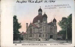 Church of the Sacred Heart Dayton, OH Postcard Postcard Postcard