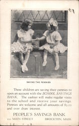 Saving the Pennies Brockton, MA Postcard Postcard Postcard