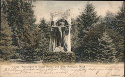 Monument to David Nerins and Wife Postcard