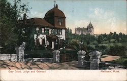 Grey Court, Lodge and Gateway Postcard