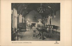 Wellesley College - Severance Hall Massachusetts Postcard Postcard Postcard