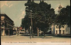 The Square, Matchester - By - The -Sea, Mass Manchester, MA Postcard Postcard Postcard