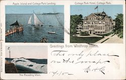 Greetings from Winthrop Mass. Massachusetts Postcard Postcard Postcard