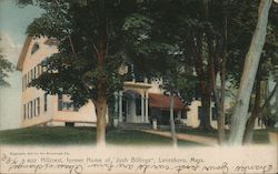 Hilcrest former Home of Josh Billings Lanesboro, MA Postcard Postcard Postcard