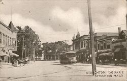 Stoughton square Massachusetts Postcard Postcard Postcard