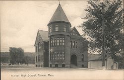 High School Palmer, MA Postcard Postcard Postcard