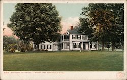 Residence of Dwight L. Moody East Northfield, MA Postcard Postcard Postcard