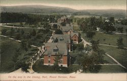 On the way to the Dining Hall Mount Hermon, MA Postcard Postcard Postcard