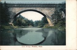 Echo Bridge Newton, MA Postcard Postcard Postcard