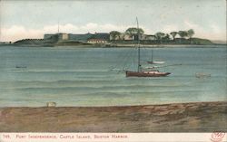 Fort Independence - Castle Island - Boston Harbor Postcard