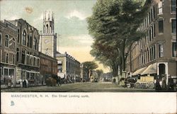 Elm Street Looking North Postcard
