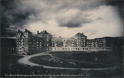 The Mount Washington by Moonlight, White Mountains Postcard