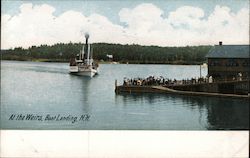 Boat Landing, The Wiers Laconia, NH Postcard Postcard Postcard