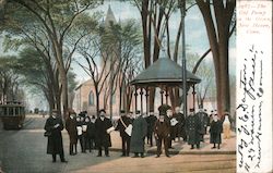 The Old PUmp on the Green Postcard