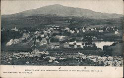 Birdseye View with Monadnock Mountain in the Background Postcard