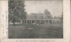 Secretary Hay's Summer Residence Postcard
