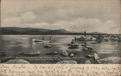 Bathing Scene, Asquam House Shore Postcard