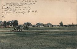 Officers Quarters, Fort Ethan Allen Postcard