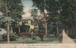 Ethan Allen Club Burlington, VT Postcard Postcard Postcard