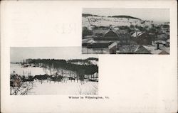 Winter in Wilmington, VT Postcard
