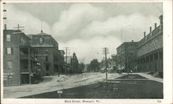 Main Street Newport, VT Postcard Postcard Postcard