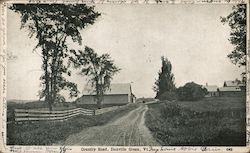 Country Road, Danville Green Postcard