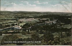 Connecticut Valley and City View North From Bald Hill, Olcott Postcard