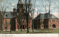 High School St. Johnsbury, VT Postcard Postcard Postcard