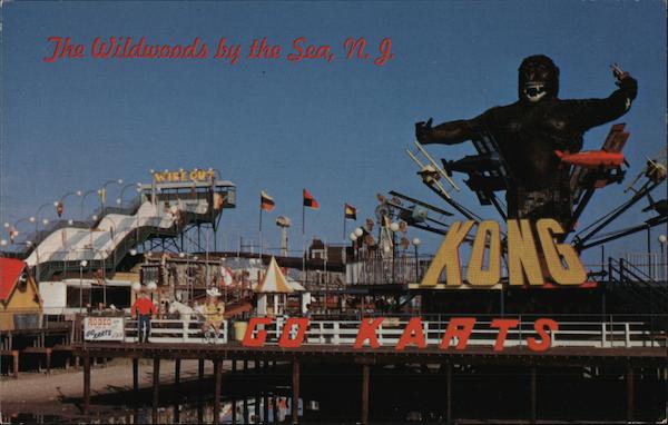 Surfside Pier Looking Toward Morey's Pier Wildwood New Jersey