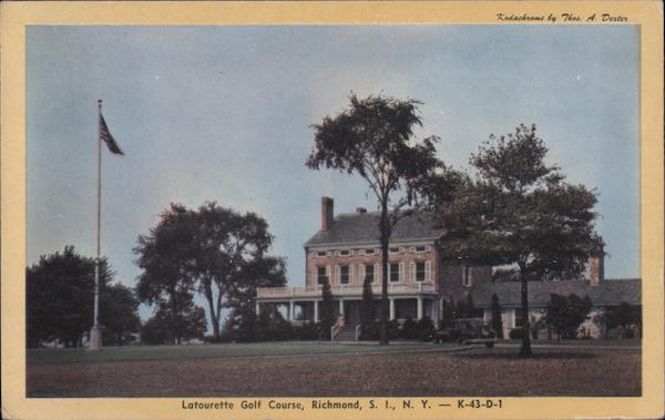 Latourette Golf Course Richmond NY Postcard