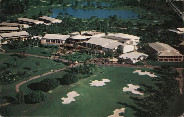 Aerial View of Doral Country Club and Hotel Miami Florida