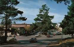 Ocean Avenue leading to the scenic Carmel Beach and Bay Postcard