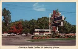 Entrance to Sunken Gardens Postcard