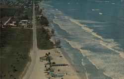 Air View of Fort Pierce, Florida's Beautiful Oceanfront Postcard