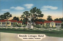 Bayside Cottages Motel Punta Gorda, FL Postcard Postcard Postcard