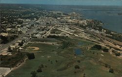 Aerial View of Fort Pierce Postcard