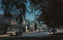 Main Street in Cape Cod Wellfleet, MA Postcard Postcard Postcard