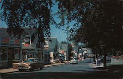 Main Street in Cape Cod Postcard