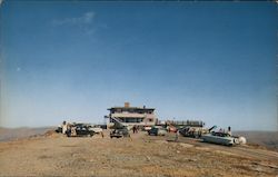 Equinox Sky Line Inn and Parking lot at the top of Mt. Equinox, 3,816 feet above sea level. Postcard