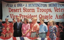 Vice Prs. J. Dan Quayle and Family Postcard