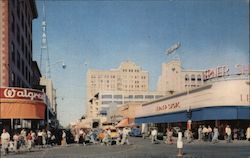 Central Avenue at Washington Streets Postcard