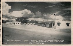 Pueblo Bonito Court - US Highway 66 Postcard