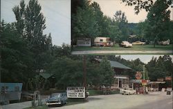 Hiawatha Cabins and Trailer park Postcard