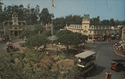 Town Square - Main Street, Disneyland Postcard