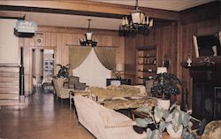 The Lobby of the Clewiston inn extends leisurely relaxing surroundings typical of Southern Hospitality. Florida Postcard Postcar Postcard