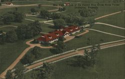Air View, Blue Grass Horse Farm Postcard
