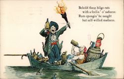 "Behold These Bilge Rats" -- Pirates of the Caribbean -- New Orleans Square, Disneyland Postcard
